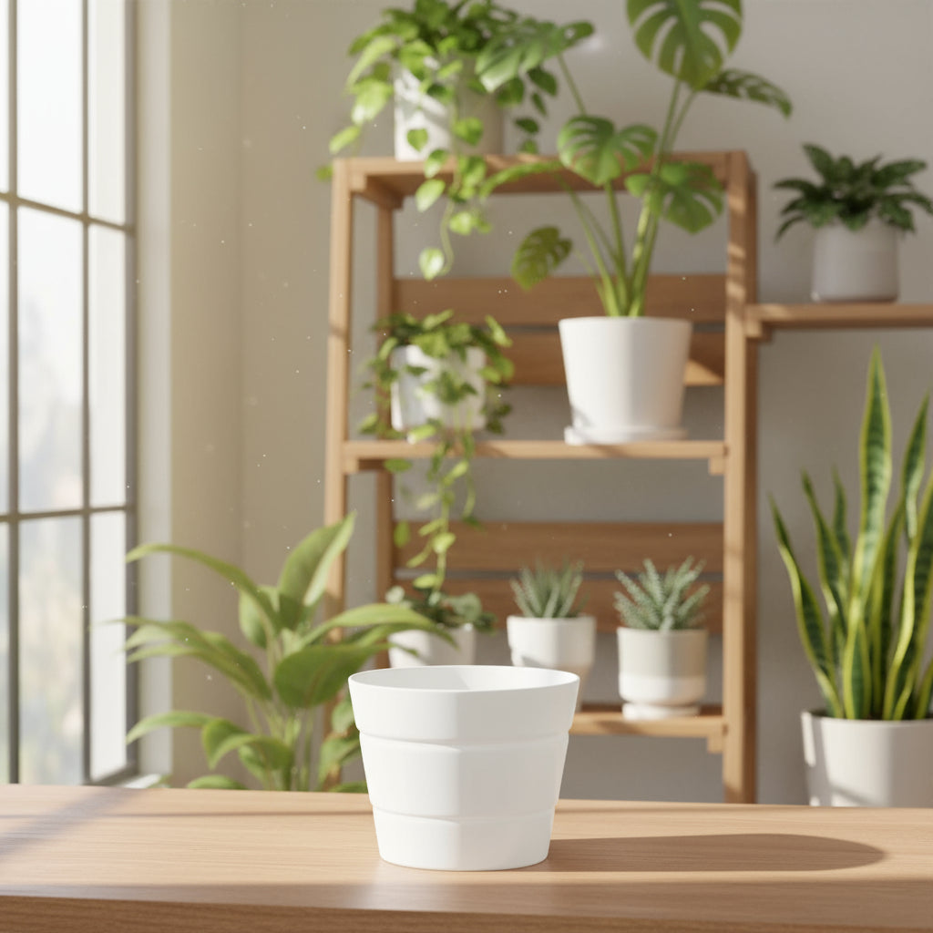 Waterdichte binnenhoes Ø45 cm voor plantenpotten – transparant kunststof