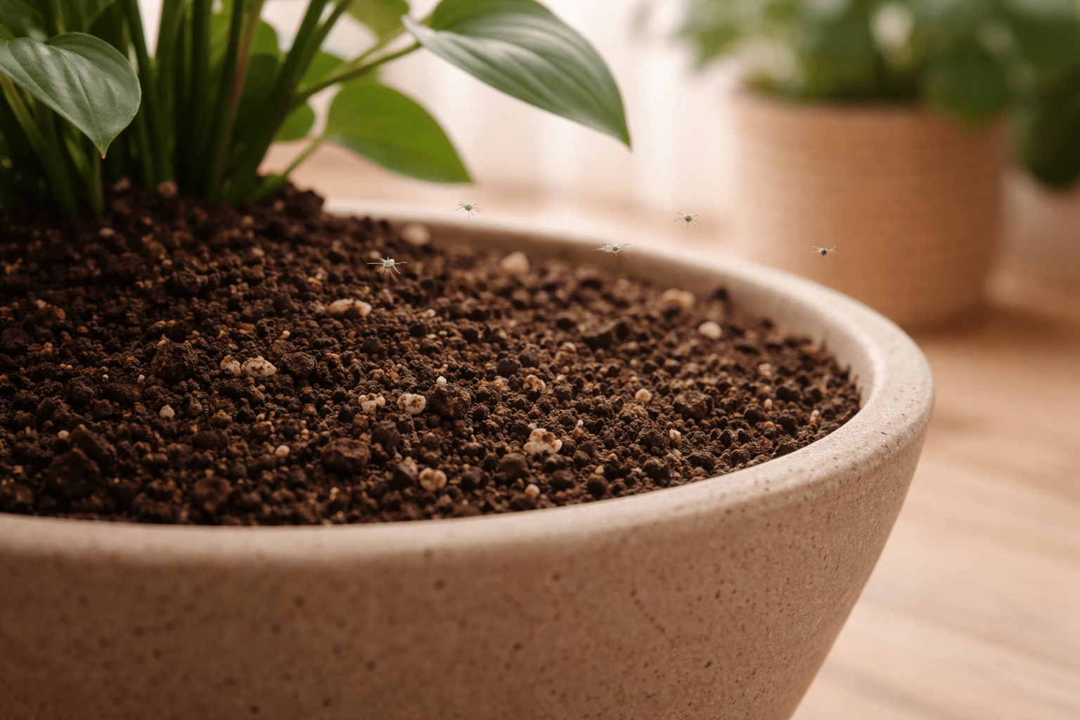 Rouwvliegjes in potgrond: oorzaak en snelle oplossing - Planten Magie