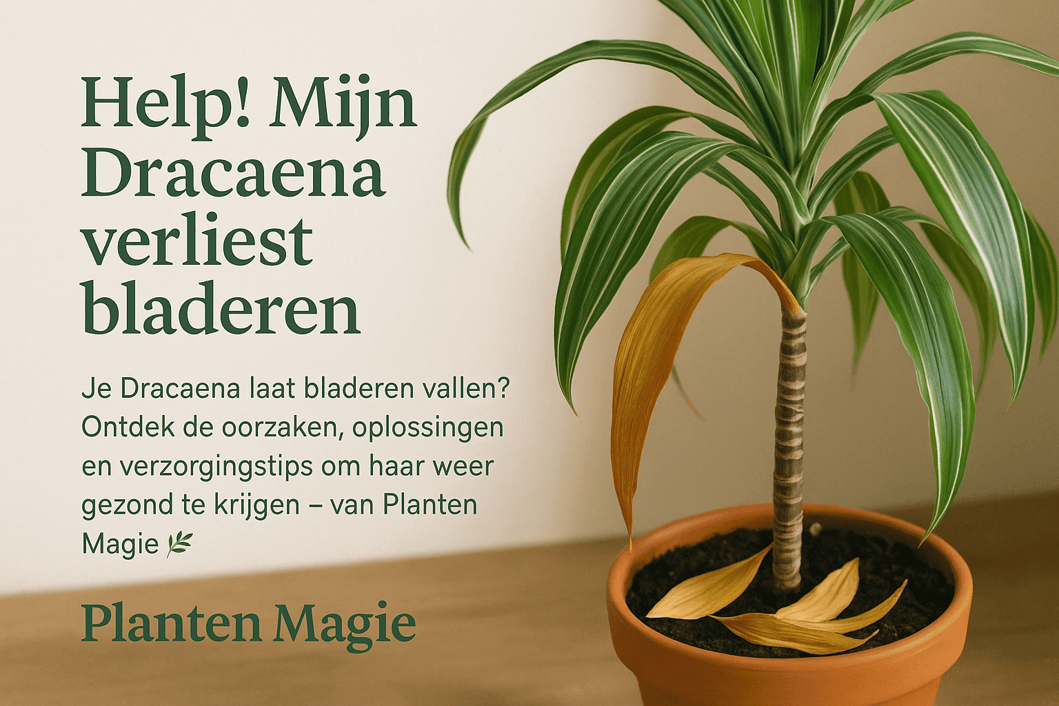 Dracaena verliest bladeren? 6 oorzaken + wat je NU moet doen - Planten Magie