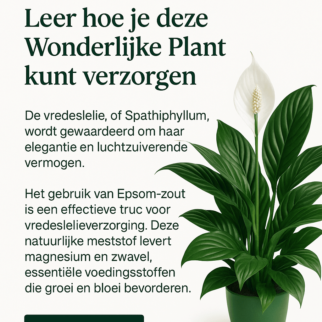 🌿 Vredeslelie: leer hoe je deze wonderlijke plant kunt verzorgen - Planten Magie