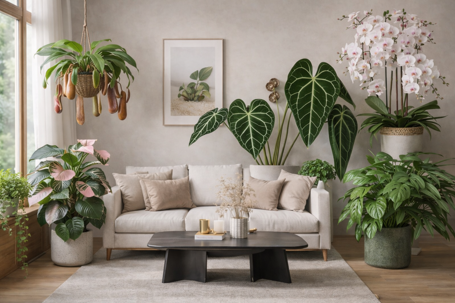 Tropische kamerplanten-Planten Magie