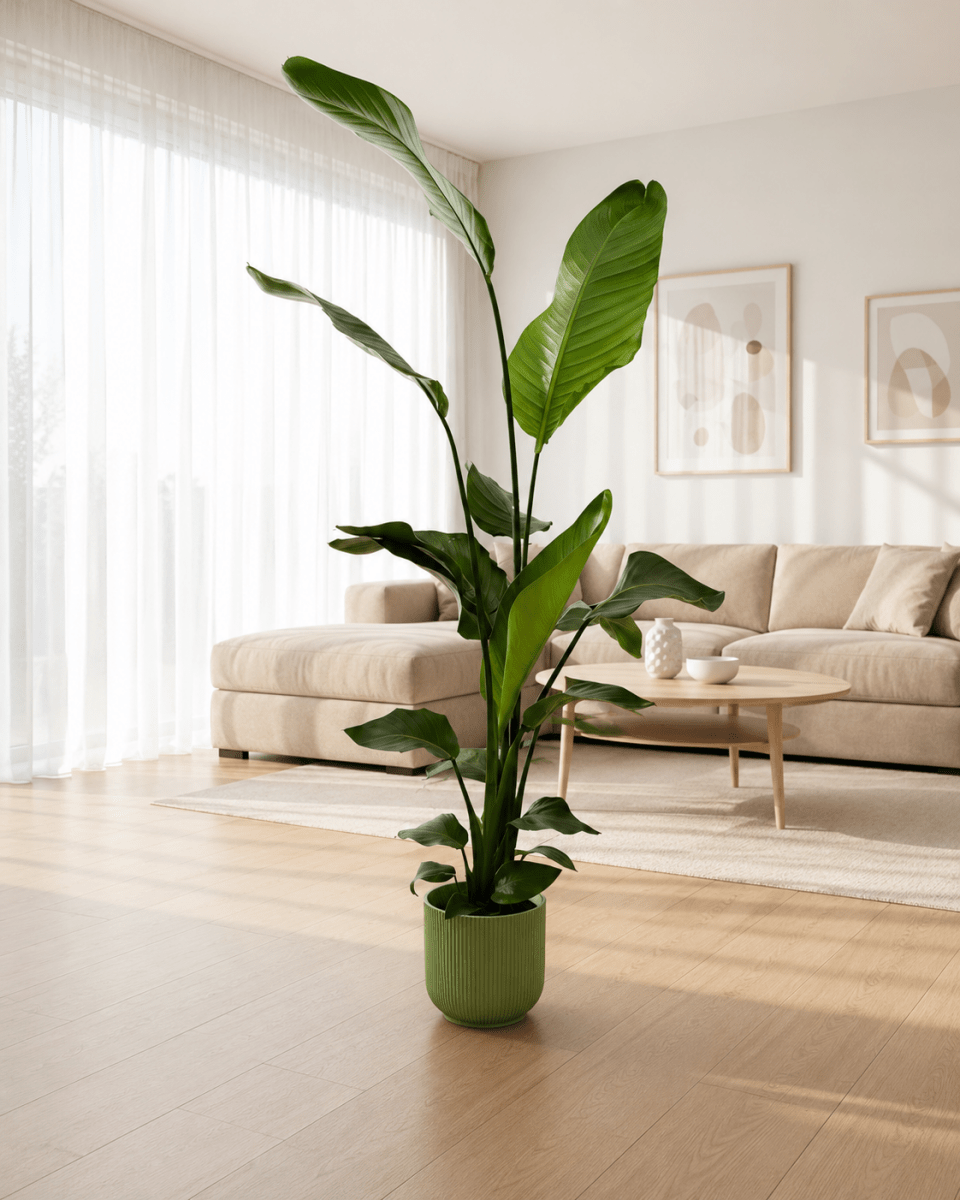 Strelitzia Nicolai inclusief pot Grote Kamerplant – 160 cm – Ø30 cm-Planten-plantenmagie