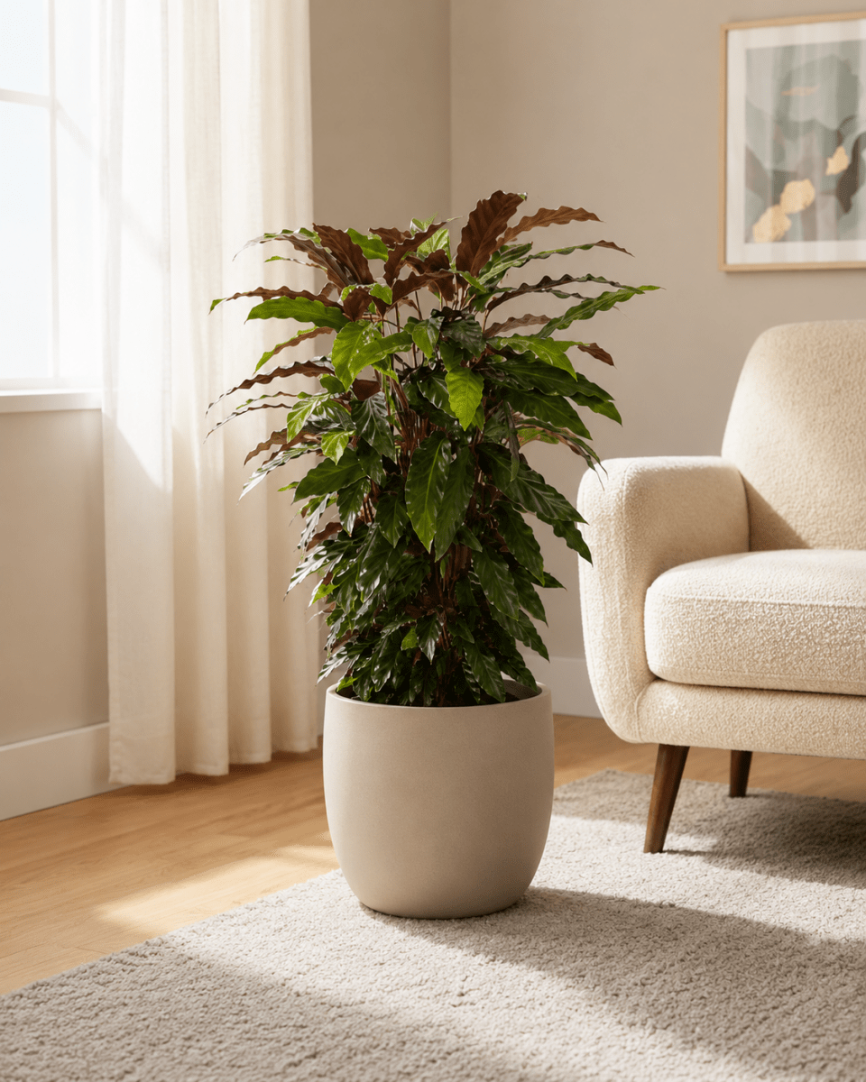 Calathea Rufibarba Kamerplant – 80 cm – Ø27 cm-Plant-plantenmagie