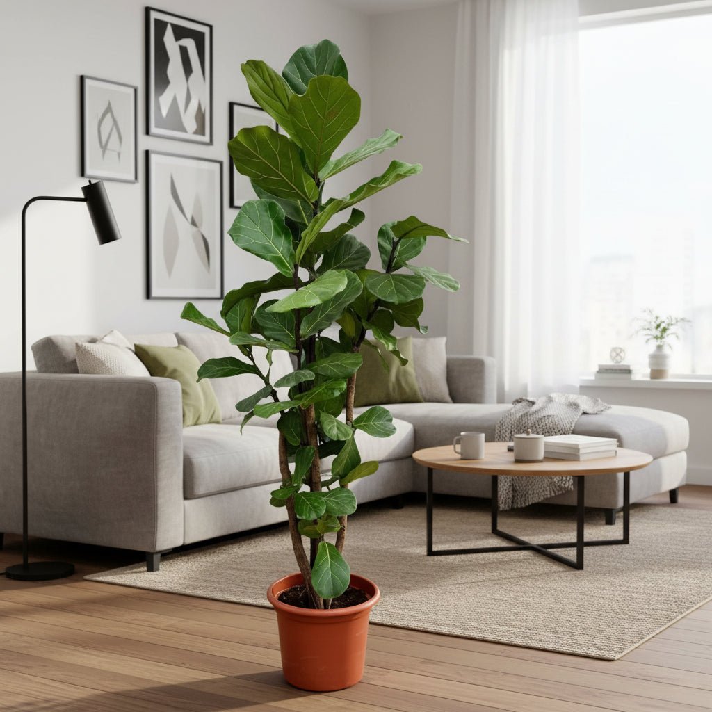 Ficus Lyrata vertakt - 150cm - ⌀30 - 32 - Plant - plantenmagie