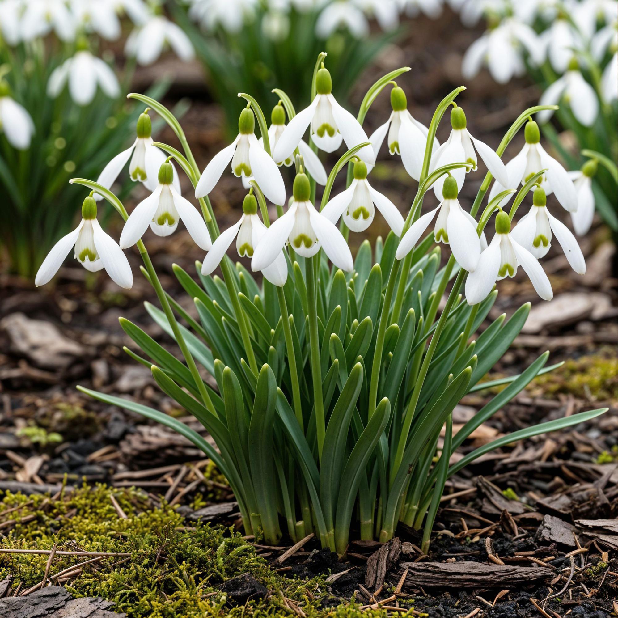 Bloembollen - Galanthus Elwesii - Kleur Wit - 25 stuks-Planten-Planten Magie