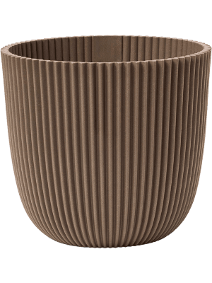 Capi Pot Nature Groove Made With Warm Taupe - D22cm-Potten-Planten Magie