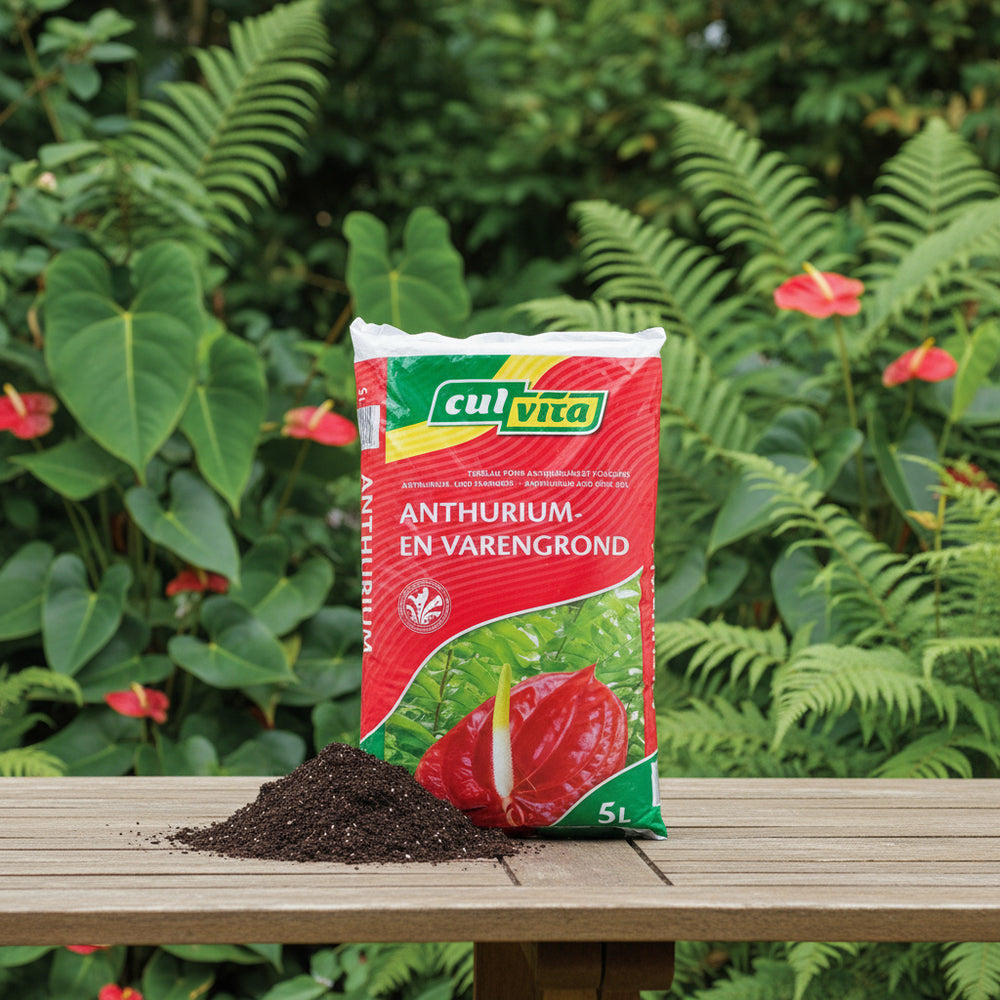 Culvita - Anthurium en Varengrond 5 liter - potgrond geschikt voor Anthurium en Varens - Plant - plantenmagie