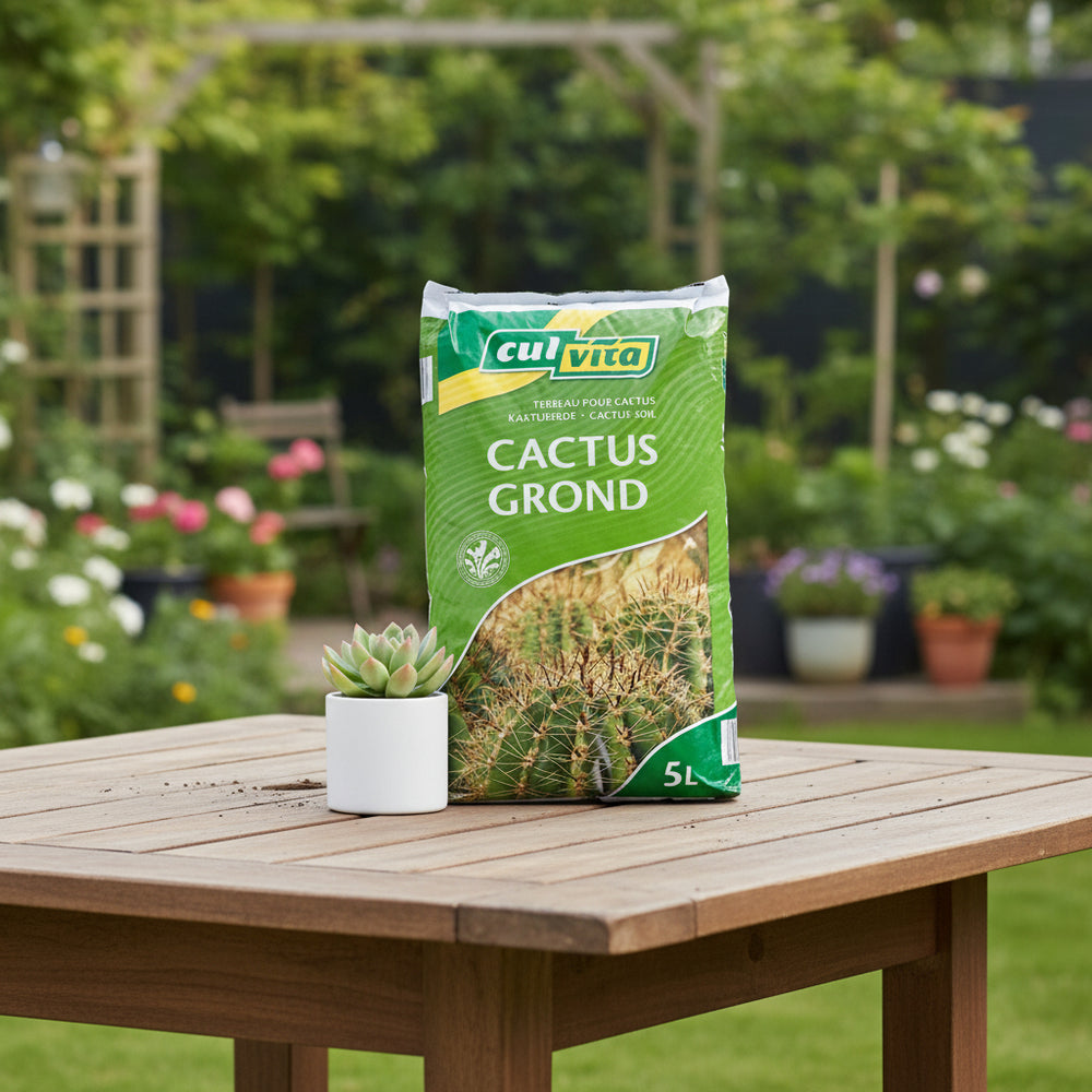 Culvita - Cactusgrond 5 liter - potgrond geschikt voor Cactus en vetplanten - Plant - plantenmagie