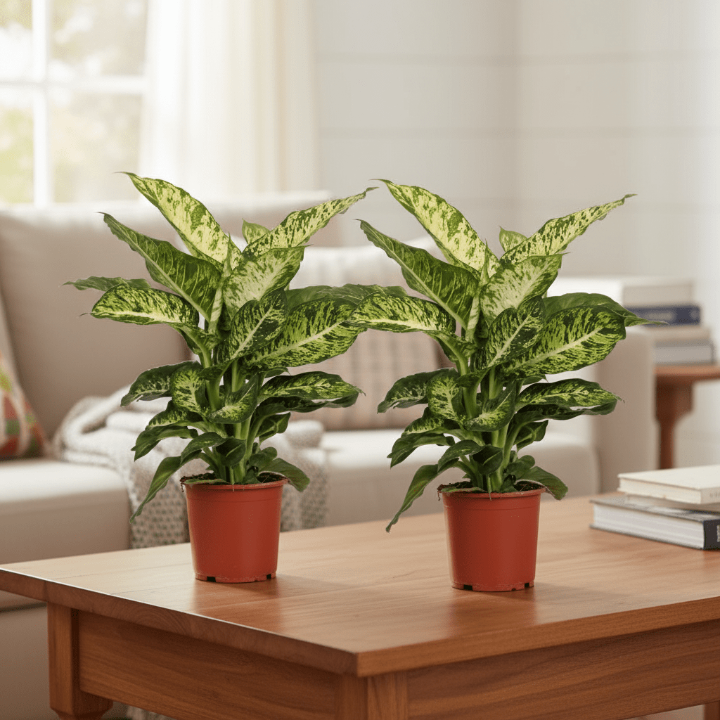 Dieffenbachia Mars - 2 stuks - Ø17cm - ↕50cm - Plant - plantenmagie