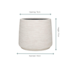 Jumbo Patt Ivory Washed - D93xH77-Potten-Planten Magie