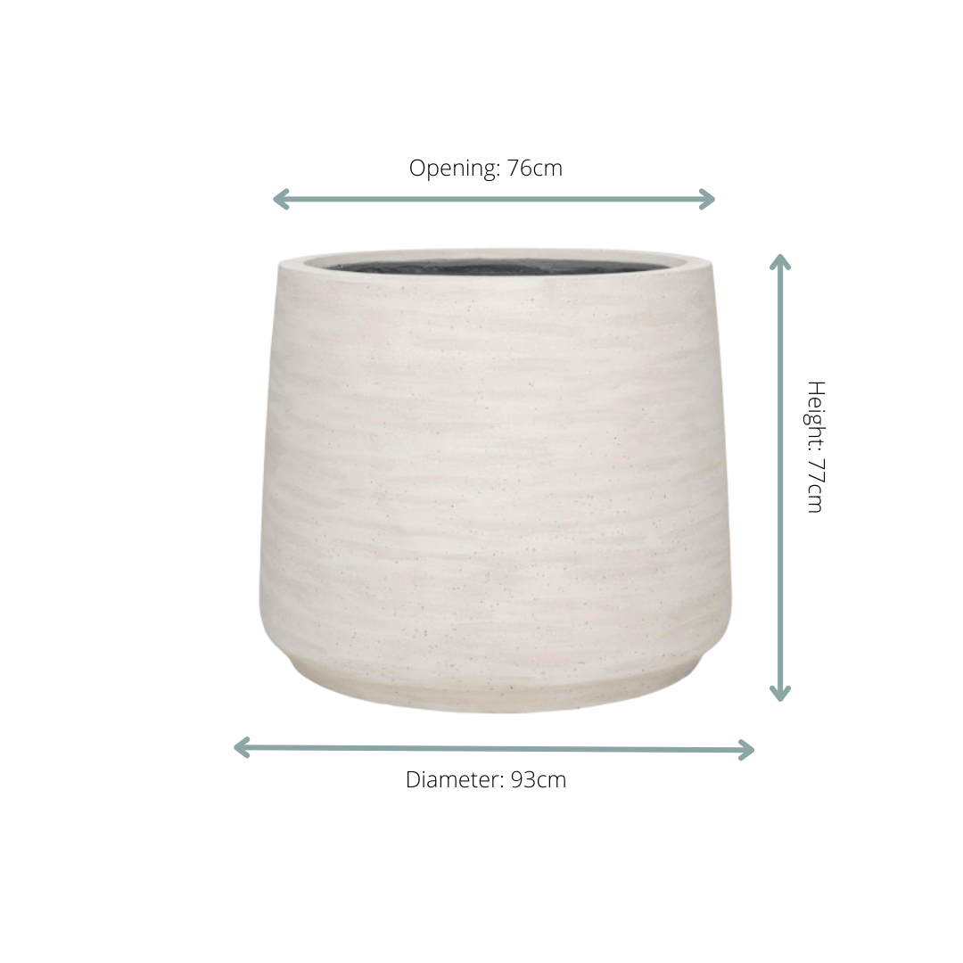 Jumbo Patt Ivory Washed - D93xH77-Potten-Planten Magie