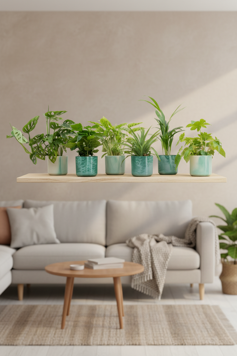 Verrassingsbox - 6 planten inclusief elho Vibes Fold Round Ø14 wit-Plant-Planten Magie