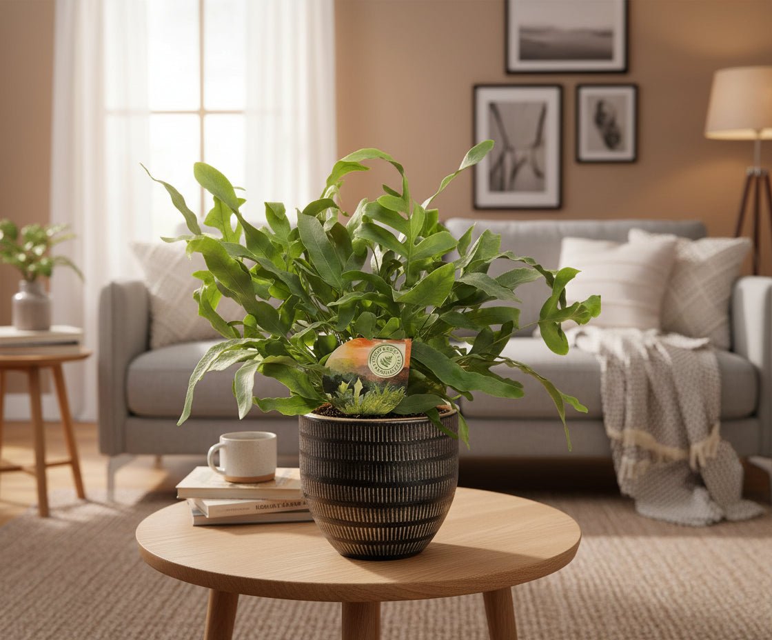 Phlebodium Blue Star met pot – opvallend blauwgroene varen voor een fris interieur - Plant - plantenmagie