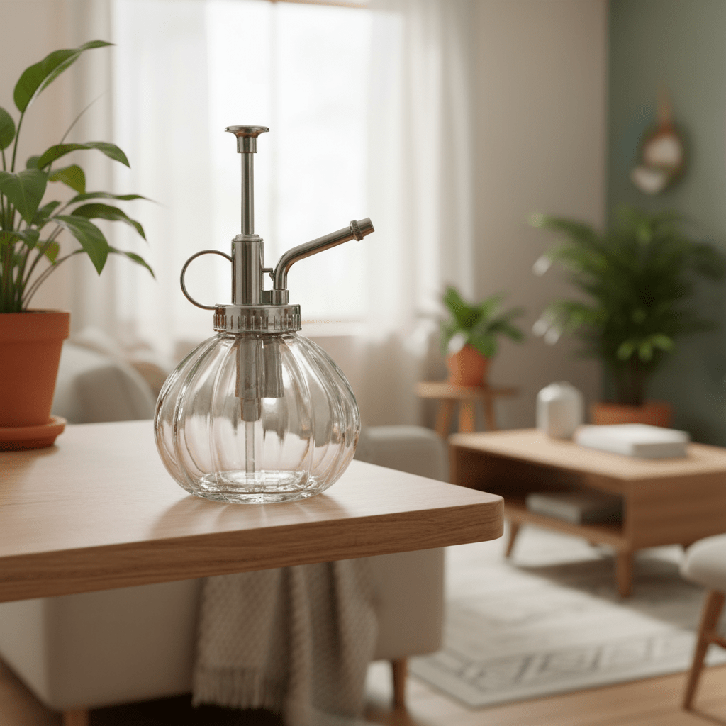 Plantensproeier helder/zilver – Glas - Een stijlvolle en praktische sproeier-Verzorging-Planten Magie