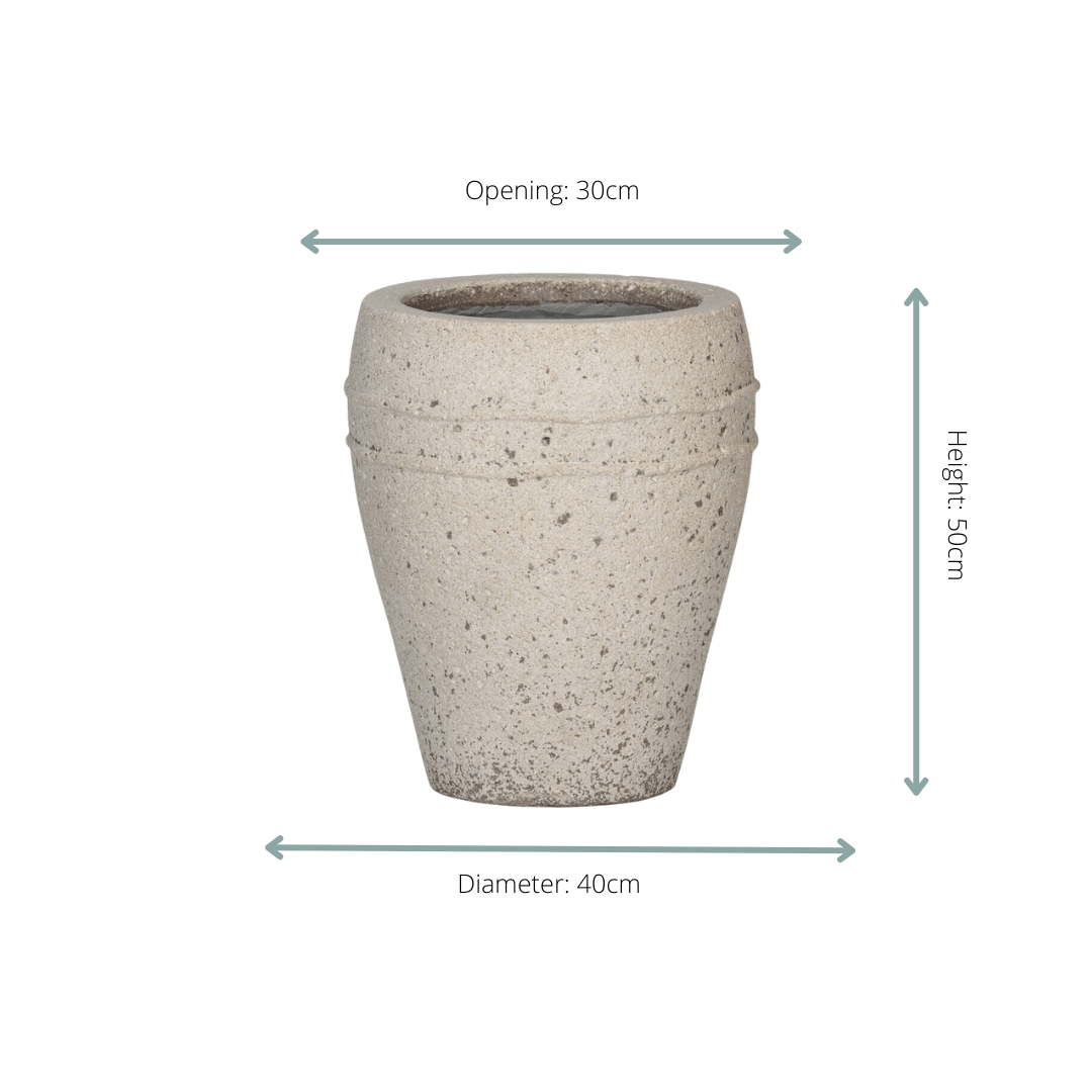 Pot Ares - D40 x H50 - Tijdloze elegantie voor grote kamerplanten-Potten-Planten Magie