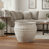Pot Athena M Chalk White - D41 x H33-Potten-Planten Magie