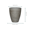 Pot Ben M Dioret Grey - D37 x H45-Potten-Planten Magie