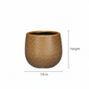 Pot Gabriel rond oker D14-Pot-Planten Magie