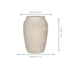 Pot Hera Chalk White - L D51 x H74-Potten-Planten Magie