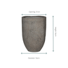 Pot Mountain Hayes S Dioriet Grey - D38 x H56-Potten-Planten Magie