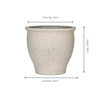 Pot Poseidon Chalk White - D42 x H38-Potten-Planten Magie