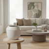 Ruvido Sand - D54 x H47 - Tijdloze elegantie-Potten-Planten Magie