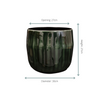 Natuurlijke keramieken pot Babet Pine met planten – interieurdecoratie