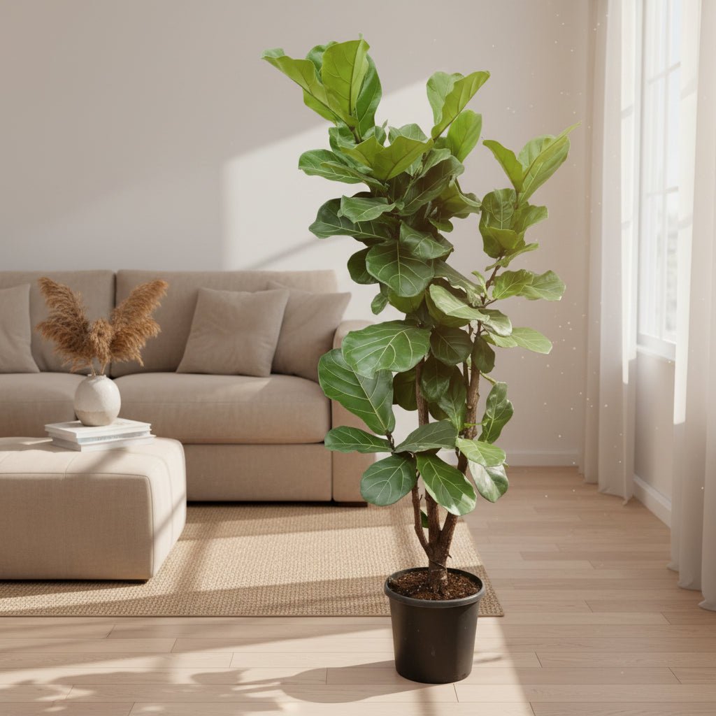 Ficus Lyrata vertakt - 150cm - ⌀30 - 32 - Plant - plantenmagie