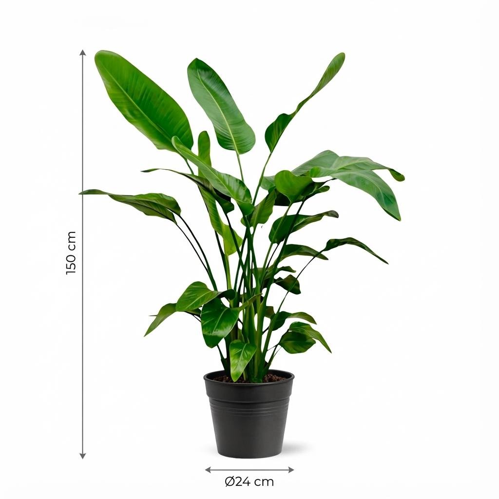 Strelitzia Nicolai - 150cm - Ø24 - Plant - plantenmagie