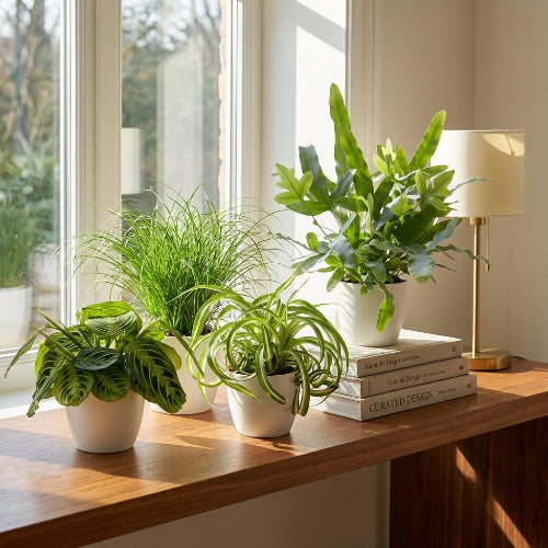 Huisdiervriendelijke planten mix - 25 cm - Ø12 - set van 4