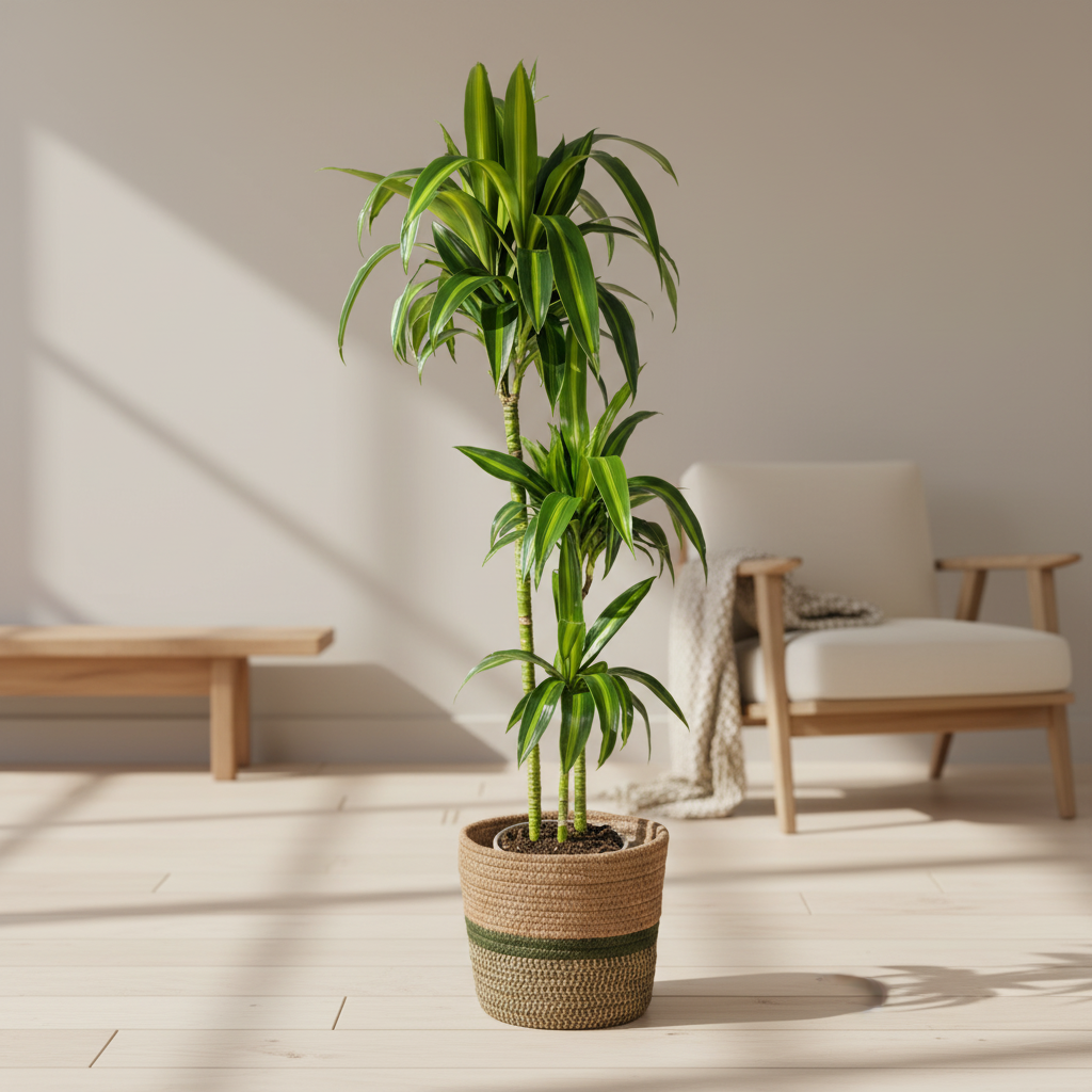 dracaena-deremensis-hawaiian-sunshine-met-mand-24cm-kamerplant