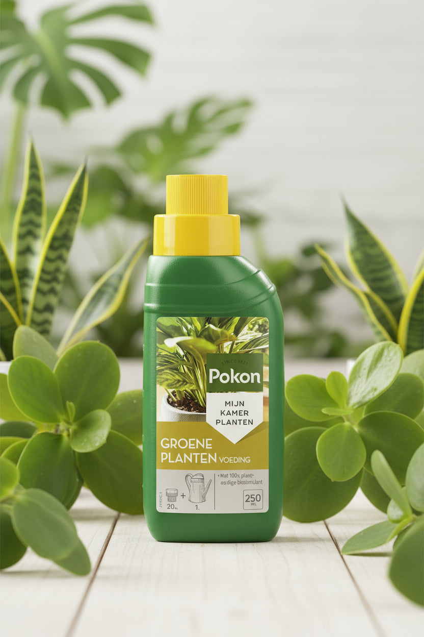 groene-planten-voeding-250ml-fles – Vloeibare plantenvoeding in praktische fles met doseerdop