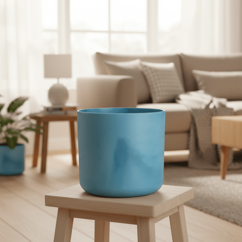 Pot Elho Ocean Round atlantic blue - D14 x H13-Pot-Planten Magie