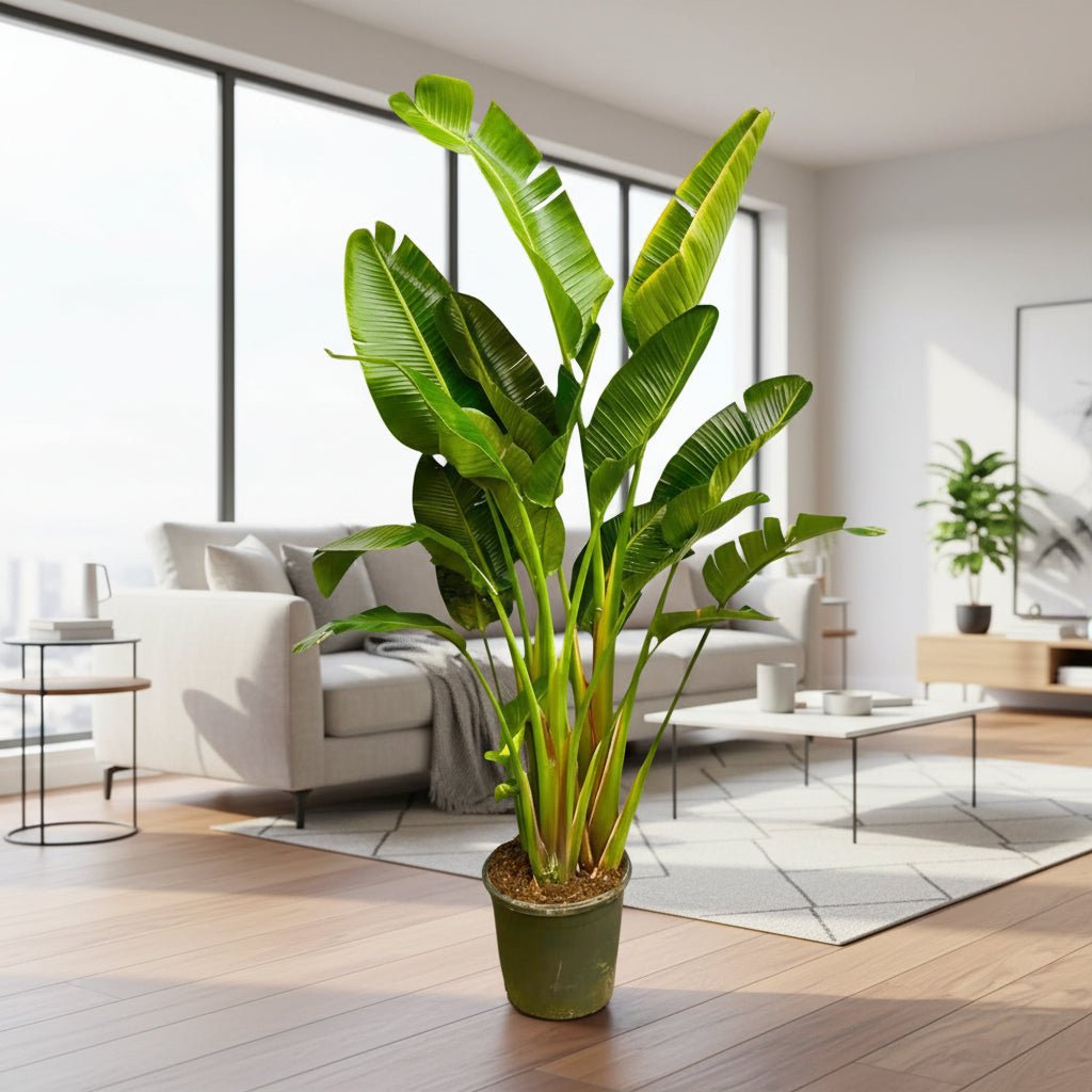 Strelitzia Augusta multi stam XXL - 250 cm - ø30 - 40 - Plant - plantenmagie