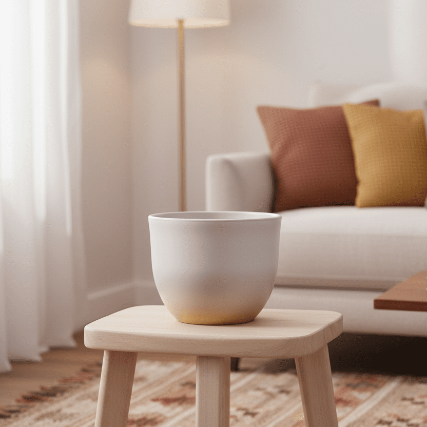 Pot Eggy Taupé - D55 x H43-Pot-Planten Magie