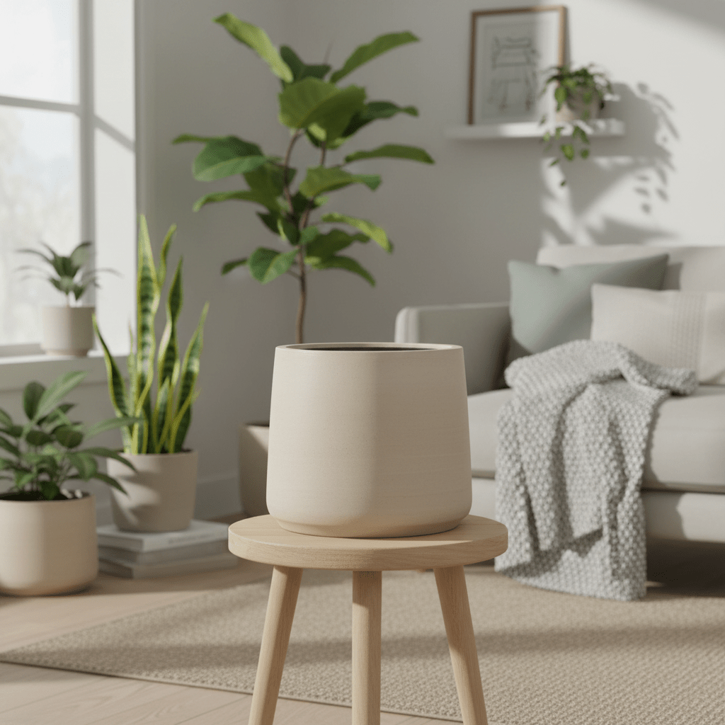 Jumbo Patt Beige Washed - D73 x H61-Pot-plantenmagie