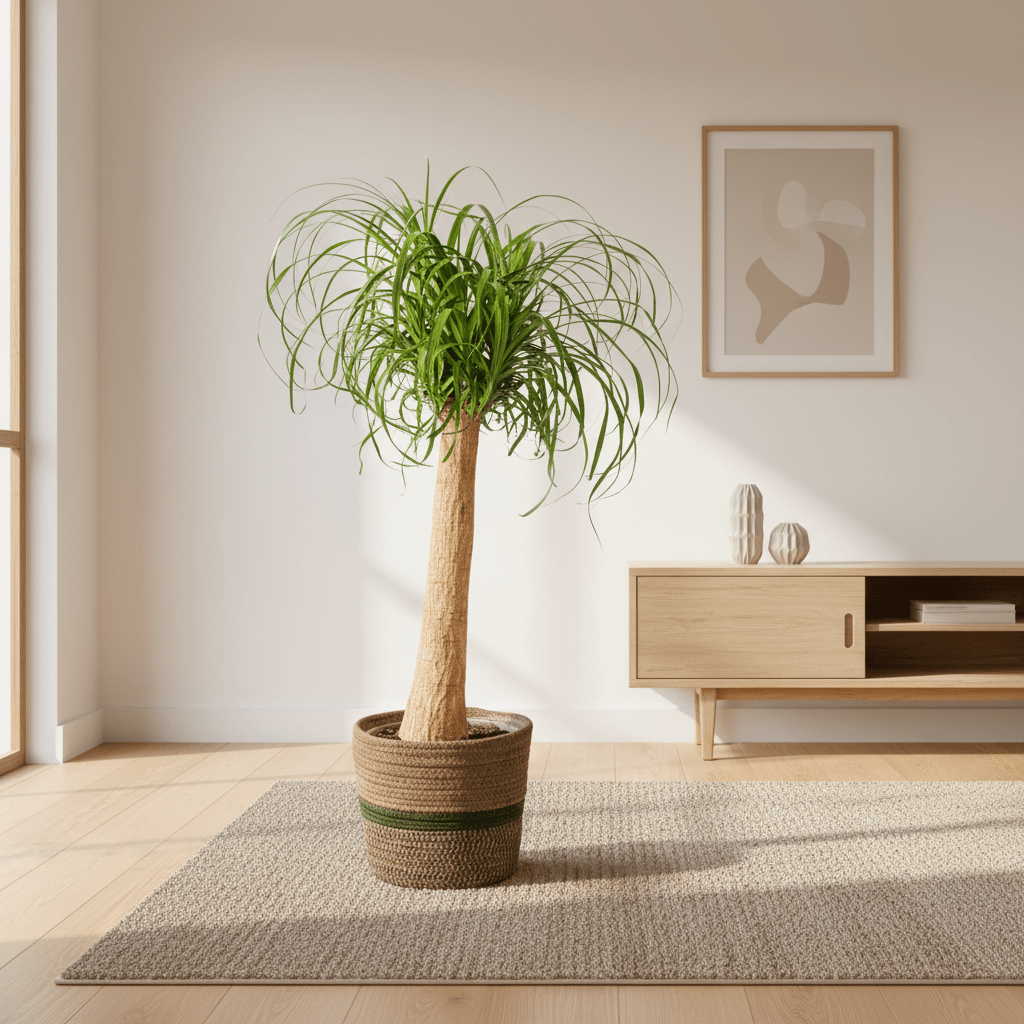 Beaucarnea Recurvata Stam met mand Ø24cm - ↕80 - 100cm-Plant-plantenmagie