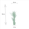 2x Yucca - ↨90cm - Ø17cm - Plant - plantenmagie