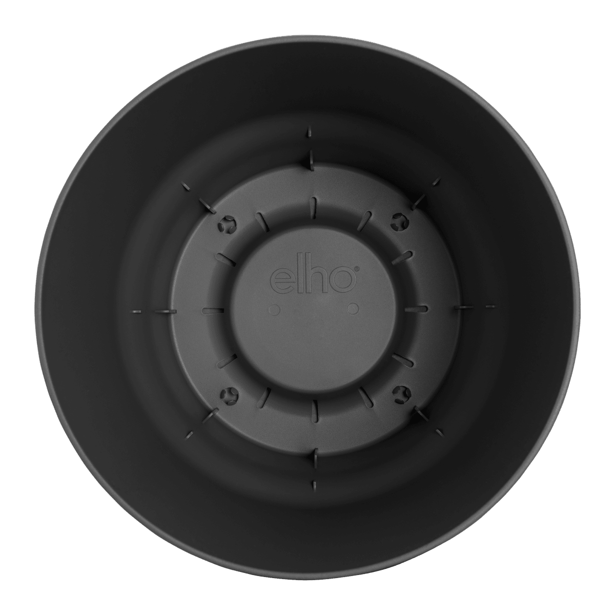 Pot elho Greenville Round zwart - D14 x H13-Pot-Planten Magie
