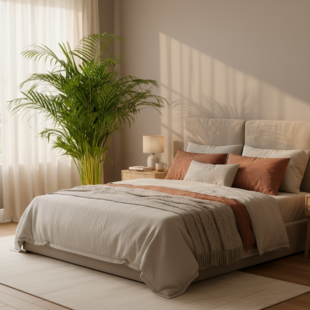 Tropische Areca palm met veerachtige bladeren – binnenplant 120 cm