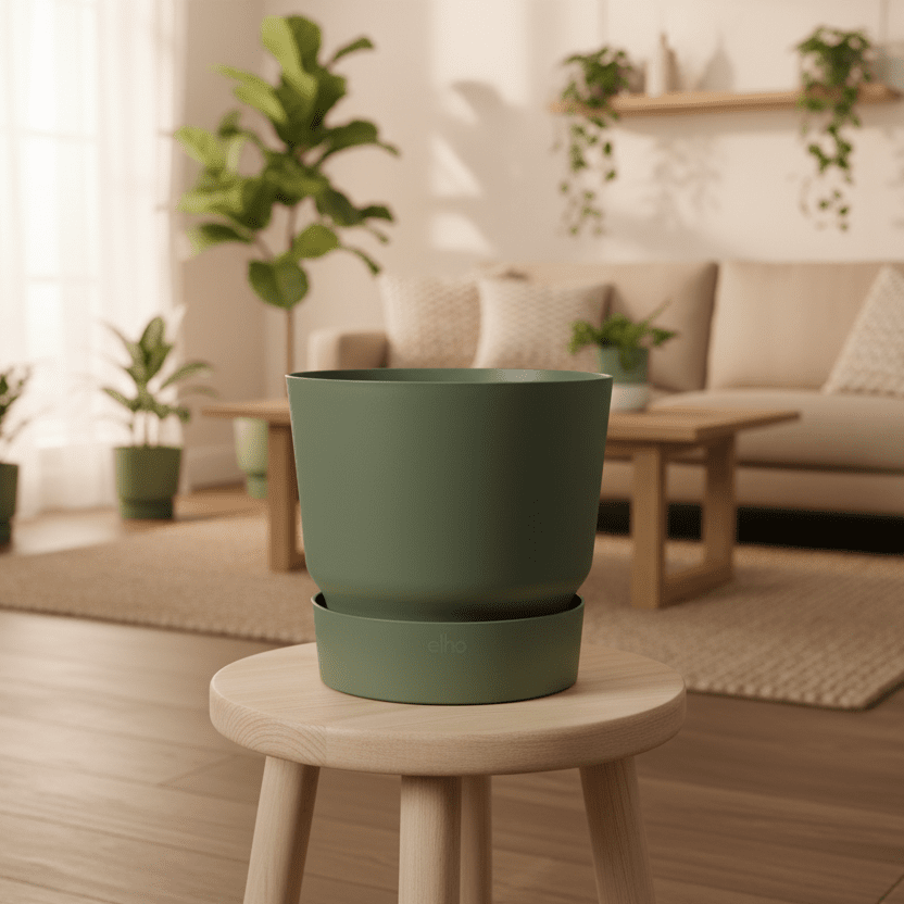 Pot elho Greenville Round groen - D18 x H17-Pot-Planten Magie