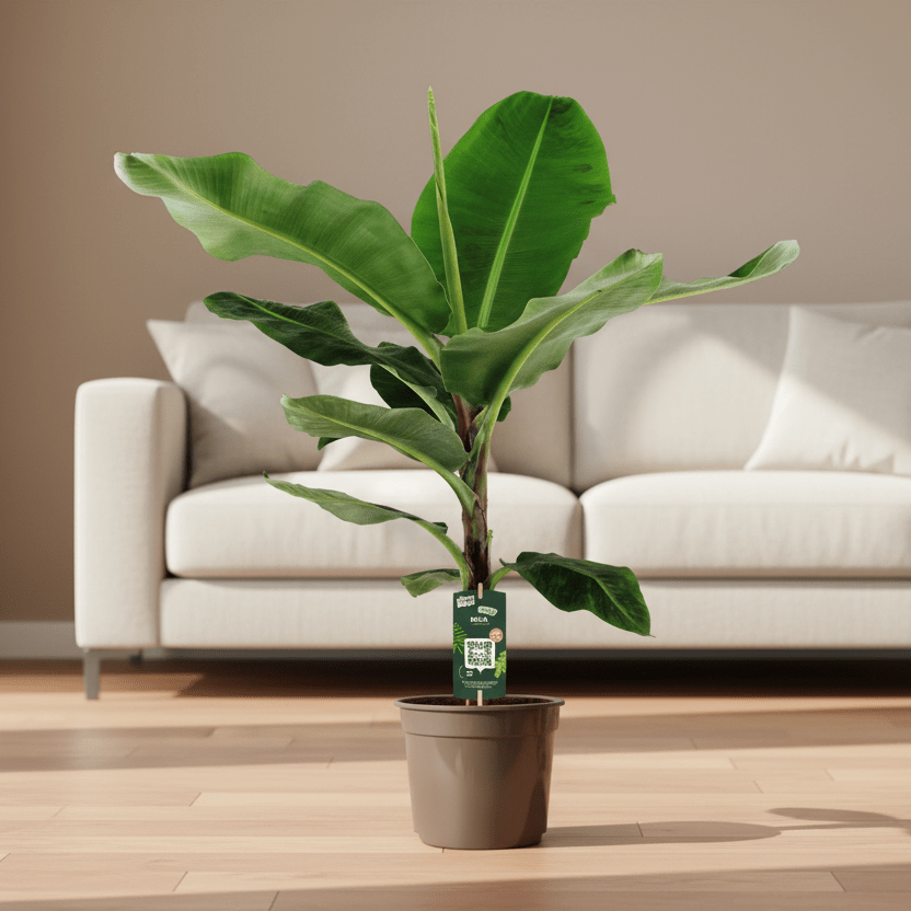 Bananenplant (Musa) - 135 cm - Ø35cm - Plant - plantenmagie