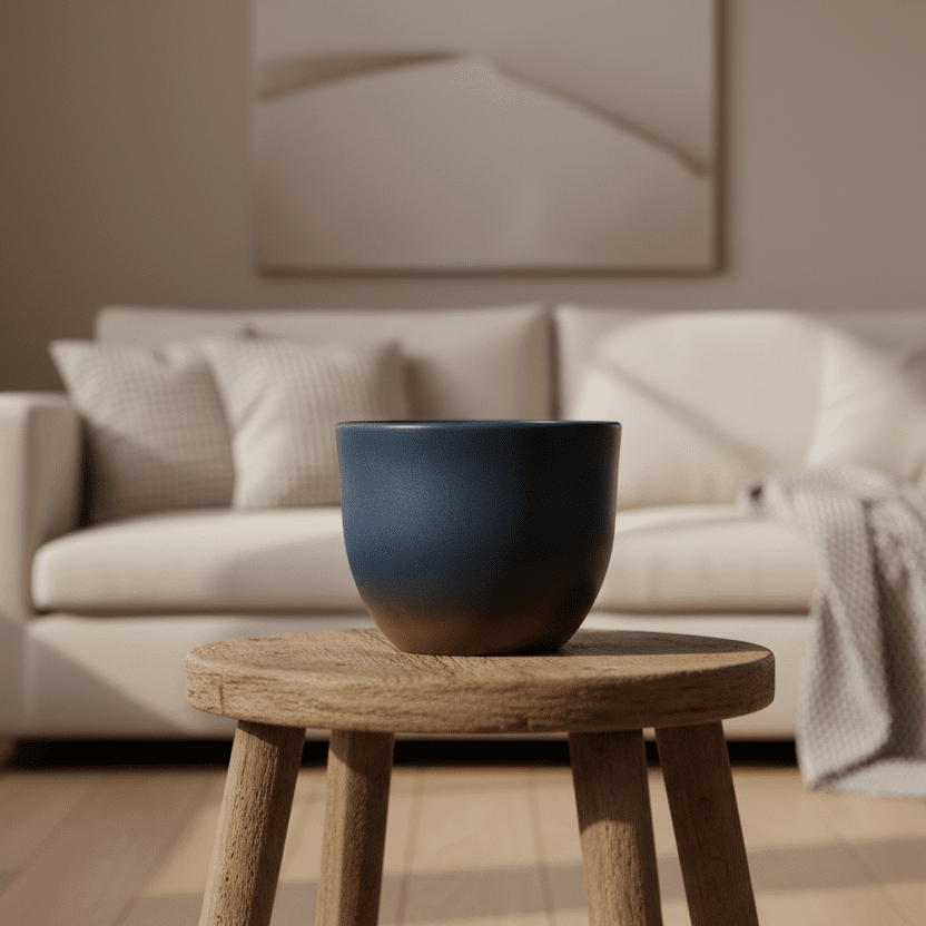 Pot Eggy Antraciet - D55 x H43-Pot-Planten Magie