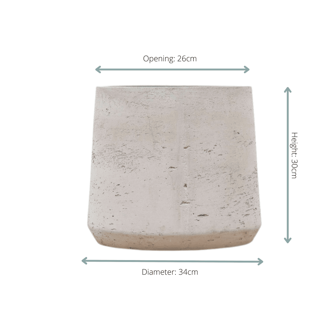 Pot Aniek Cement - D34 x H30-Pot-Planten Magie
