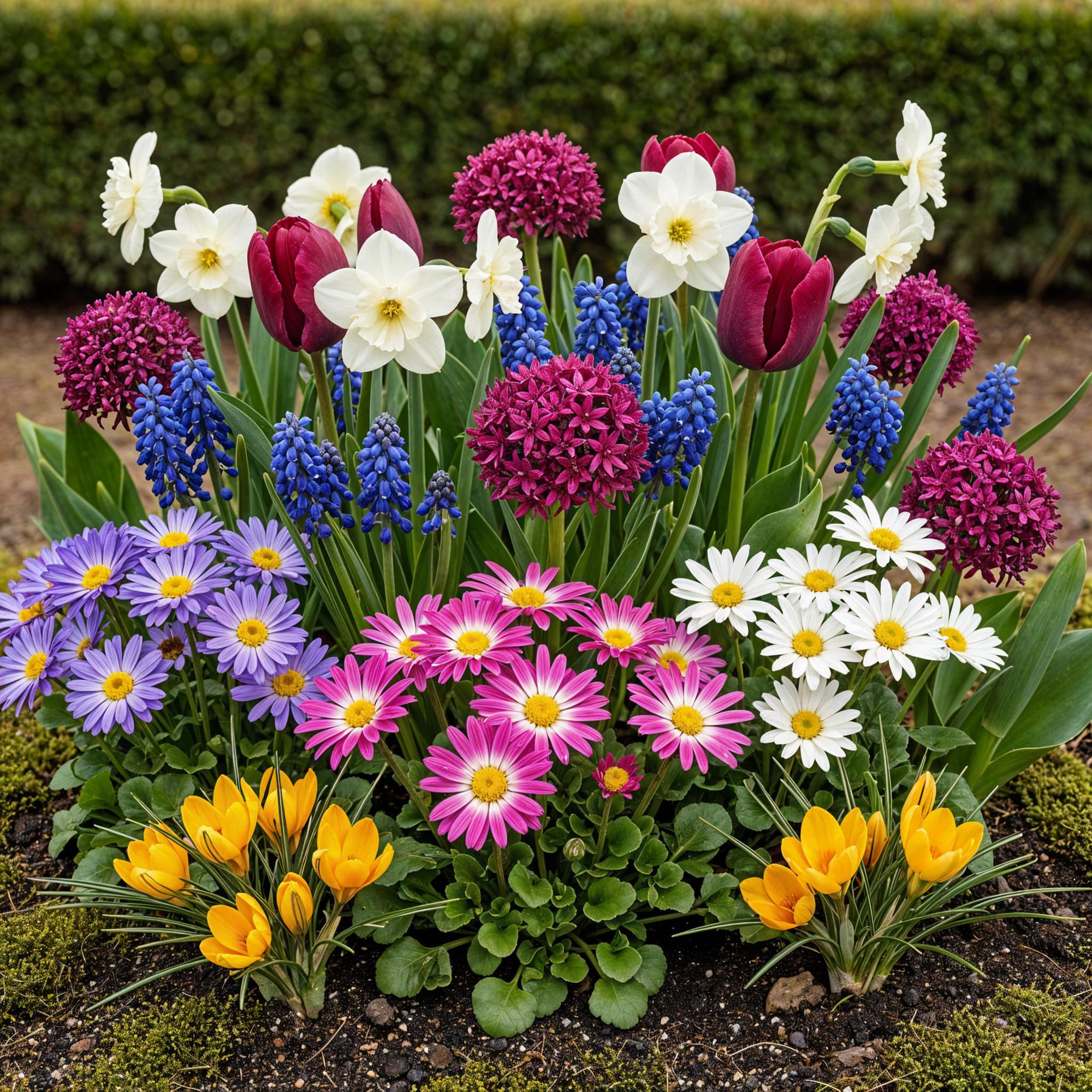 bloembollen allium mix in cadeauverpakking