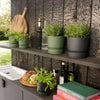 Pot elho Greenville Round zwart - D14 x H13-Pot-Planten Magie