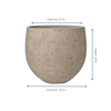 Pot Orb Grey Washed - D32 x H28-Pot-Planten Magie