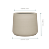 Jumbo Patt Beige Washed - D23 x H19-Pot-Planten Magie