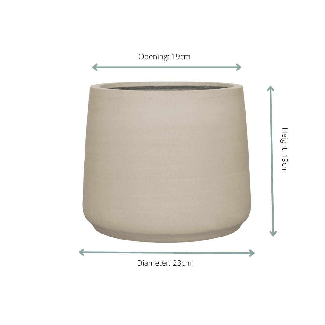Jumbo Patt Beige Washed - D23 x H19-Pot-Planten Magie