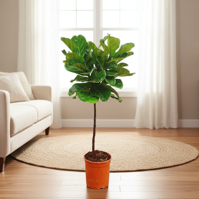 Ficus Lyrata stam - 130 cm - ø24 - Plant - plantenmagie